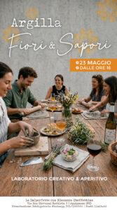 Scopri di più sull'articolo Argilla, Fiori & Sapori – manipolazione argilla e aperitivo